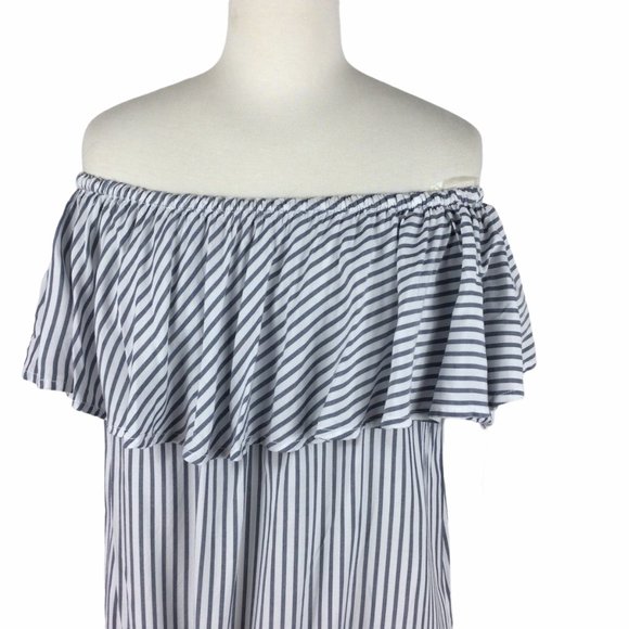 Beachlunchlounge Off Shoulder Dress w/pockets, S/P - Picture 2 of 7